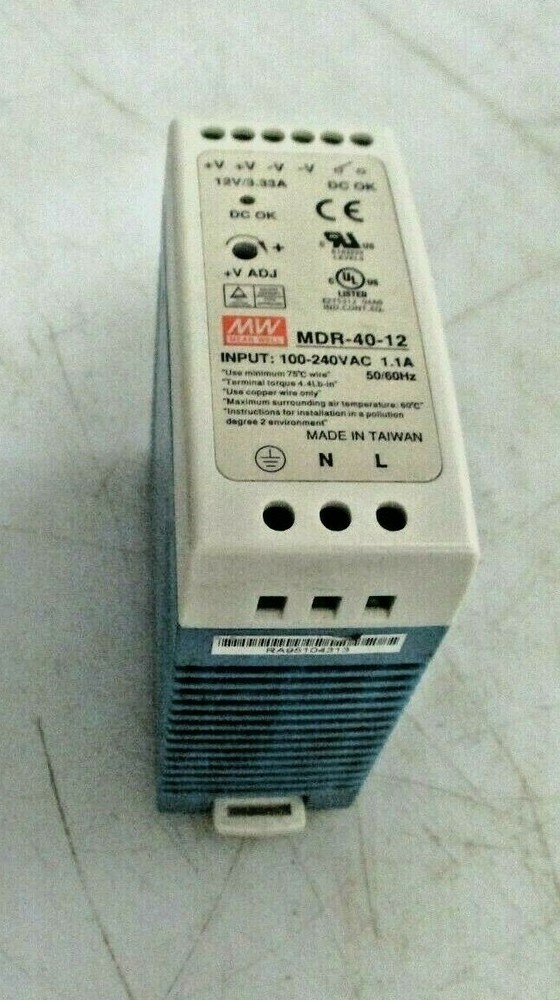 MEAN WELL POWER SUPPLY MDR-40-12