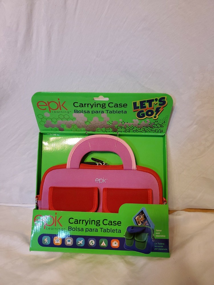 EPIK LEARNING TABLET CARRYING CASE PINK AND RED