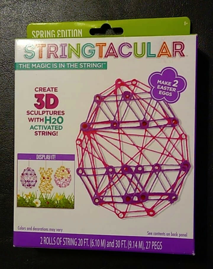 Rose ART -STRINGTACULAR- Craft String 3D EASTER EGGS H2O Activated