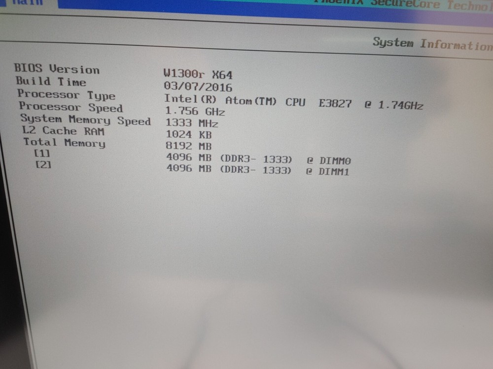 Oracle Micros Workstation Intel Atom E3827@ 1.7GHz 4GB RAM , NO HD, Touch