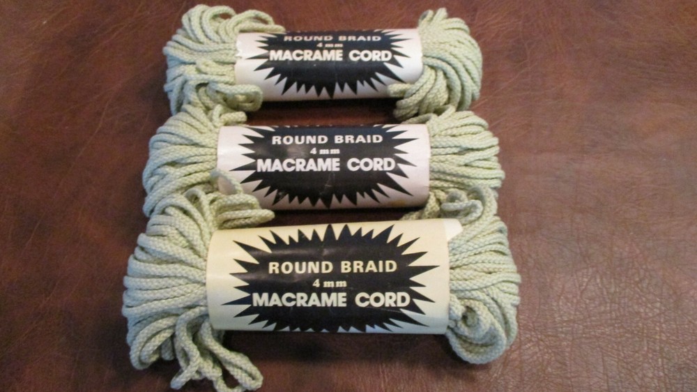 MAXI CORD BRAIDED POLYPROPYLENE Macrame 4 mm 150 yds Beige