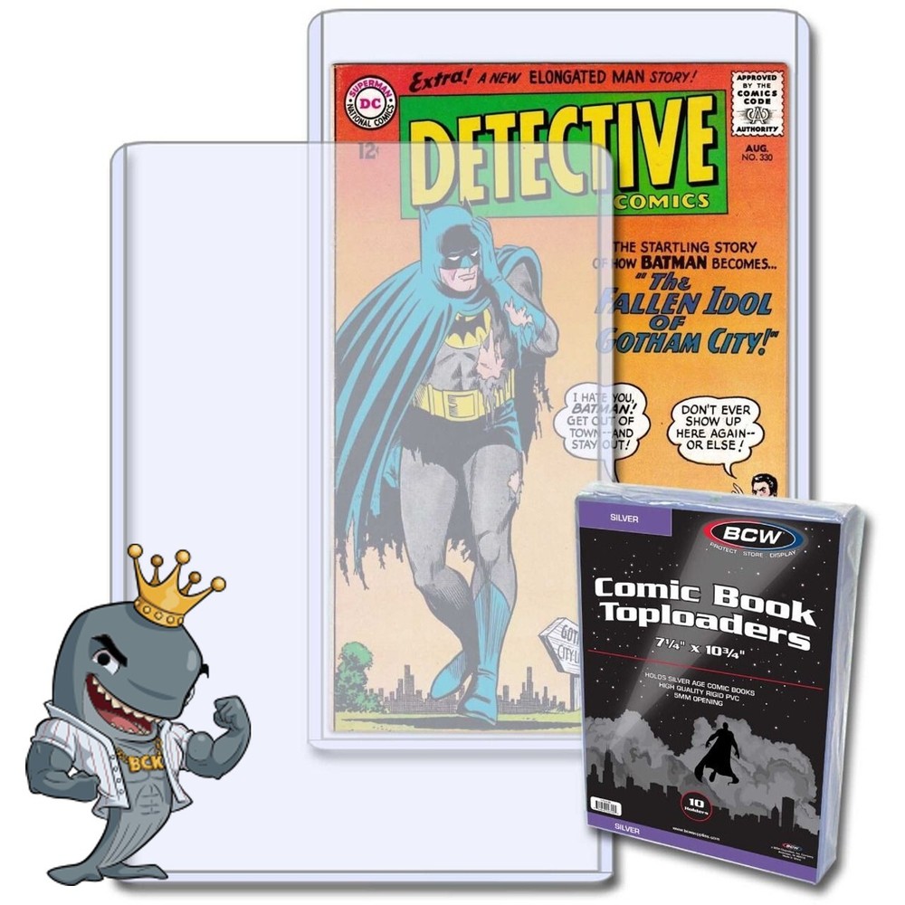 BCW Silver Comic Book Topload Holder 10ct Pack FREE SHIP