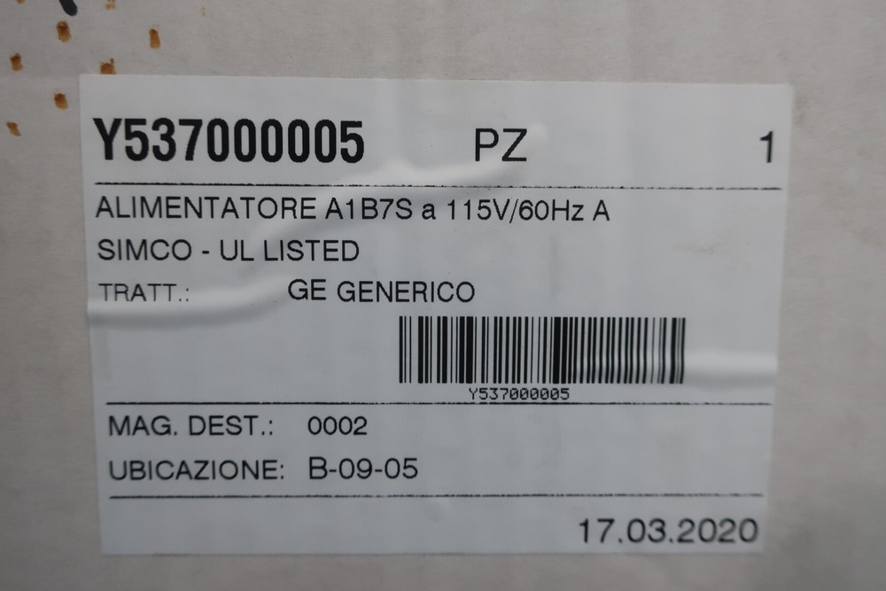 Simco A1B7S Power Unit 115v-ac