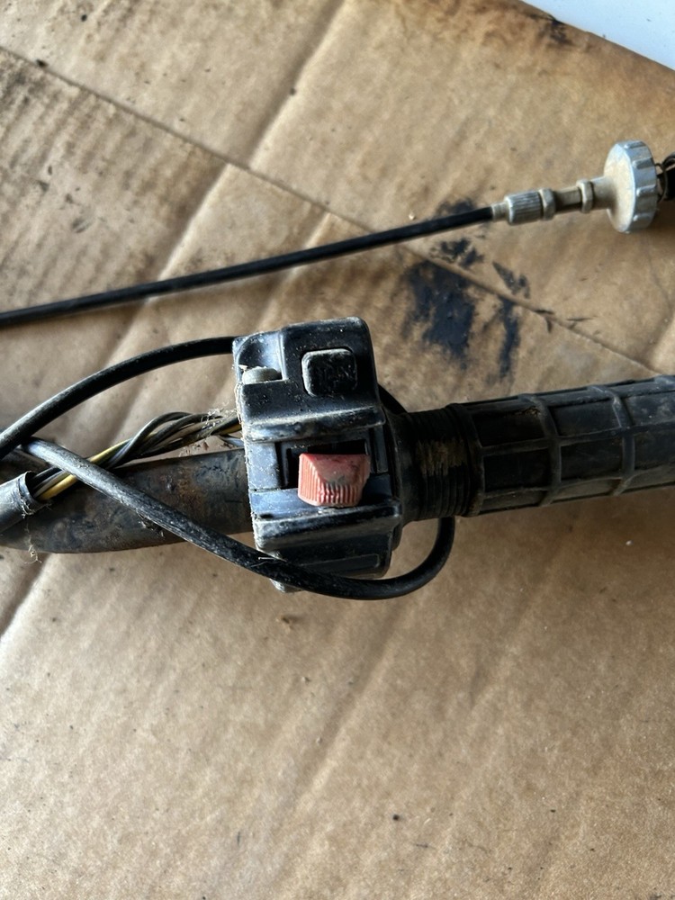 Suzuki Lt80 Handlebars And Switch Thumb Throttle Cable OEM Untested