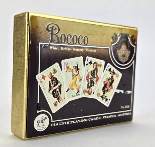 PIATNIK Rococo Bridge Playing Cards w Elizabethan Characters
