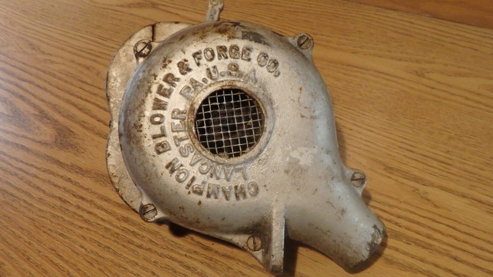 Champion Blower & Forge Blower Hand Crank Working