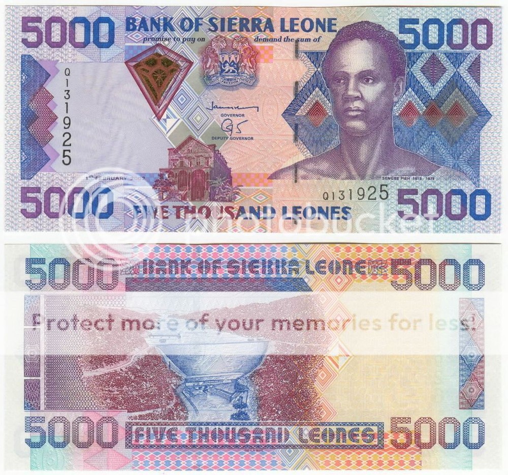 Sierra Leone 5000 Leones 2003 P27b UNC