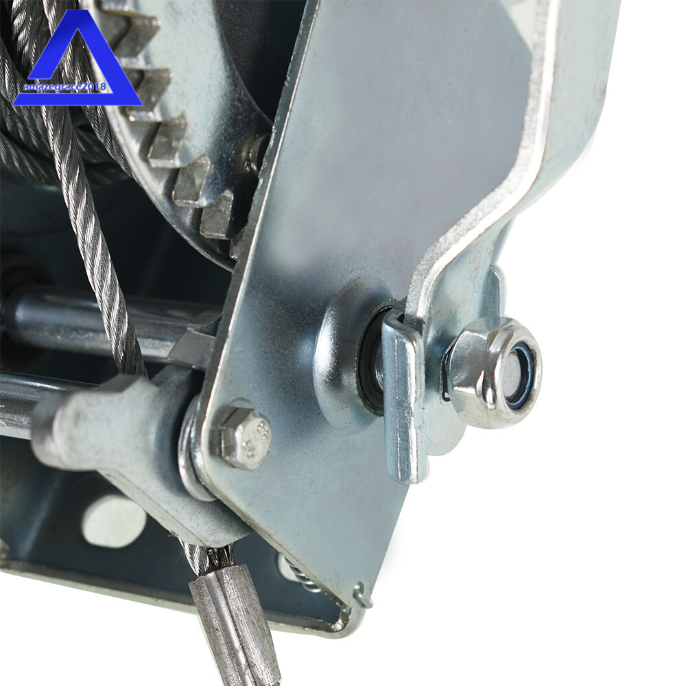 1600lbs Hand Winch Boat Winch Hand Crank Winch W/10m (32ft) Cable Manual Winches