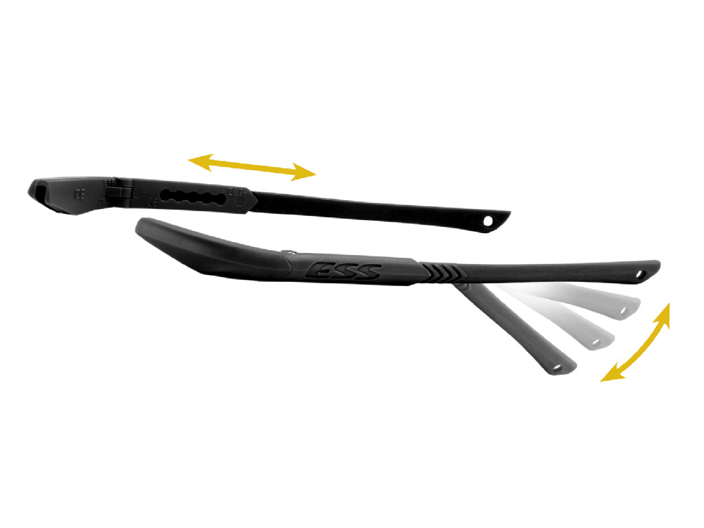 ESS ICE Eyeshield Safety Glasses Black w/ Hi-Def, Smoke Gray, Clear Lenses