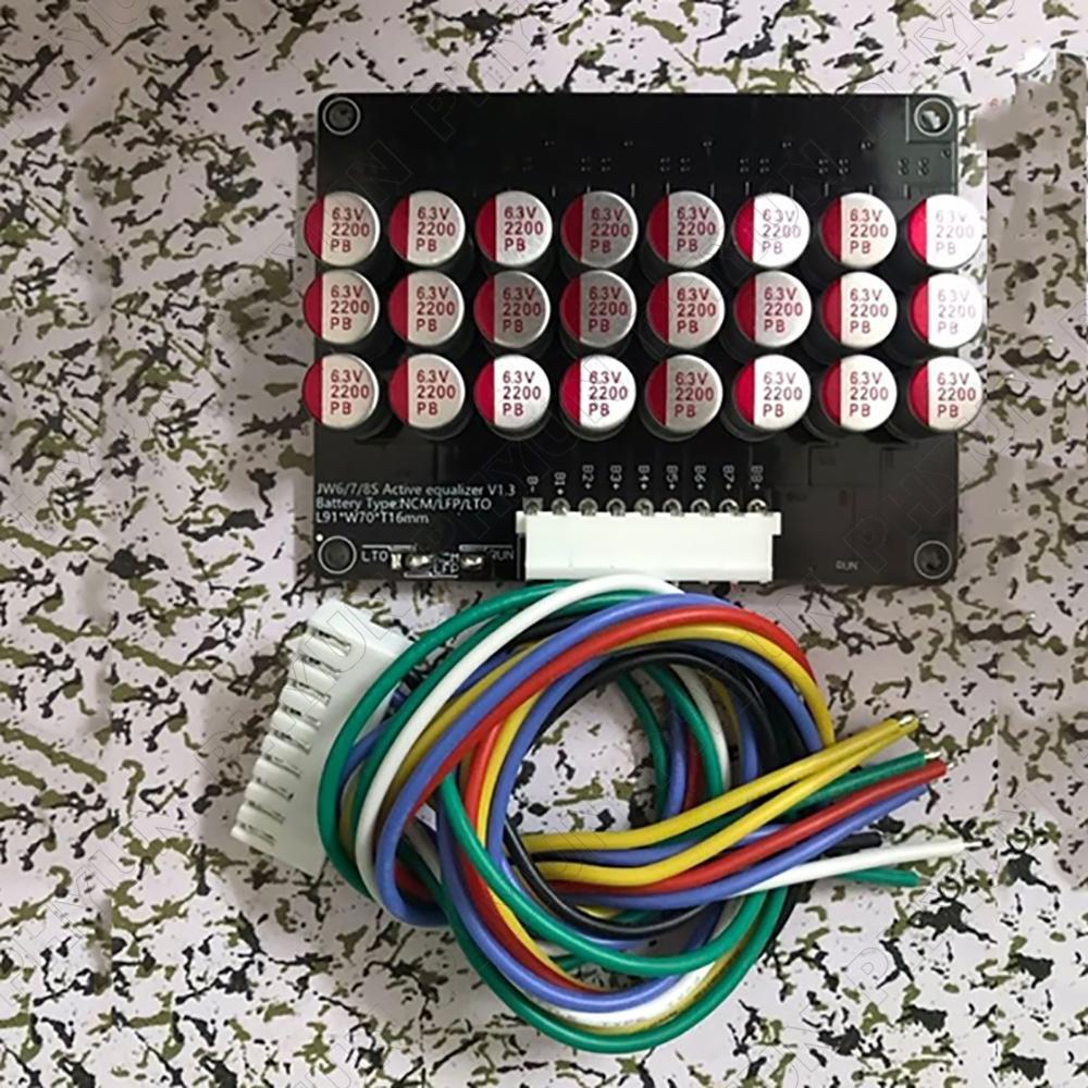 8S Capacitive Active-Balancer Active Balancing Equaliser Board Li-ion 1.8V-4.5V