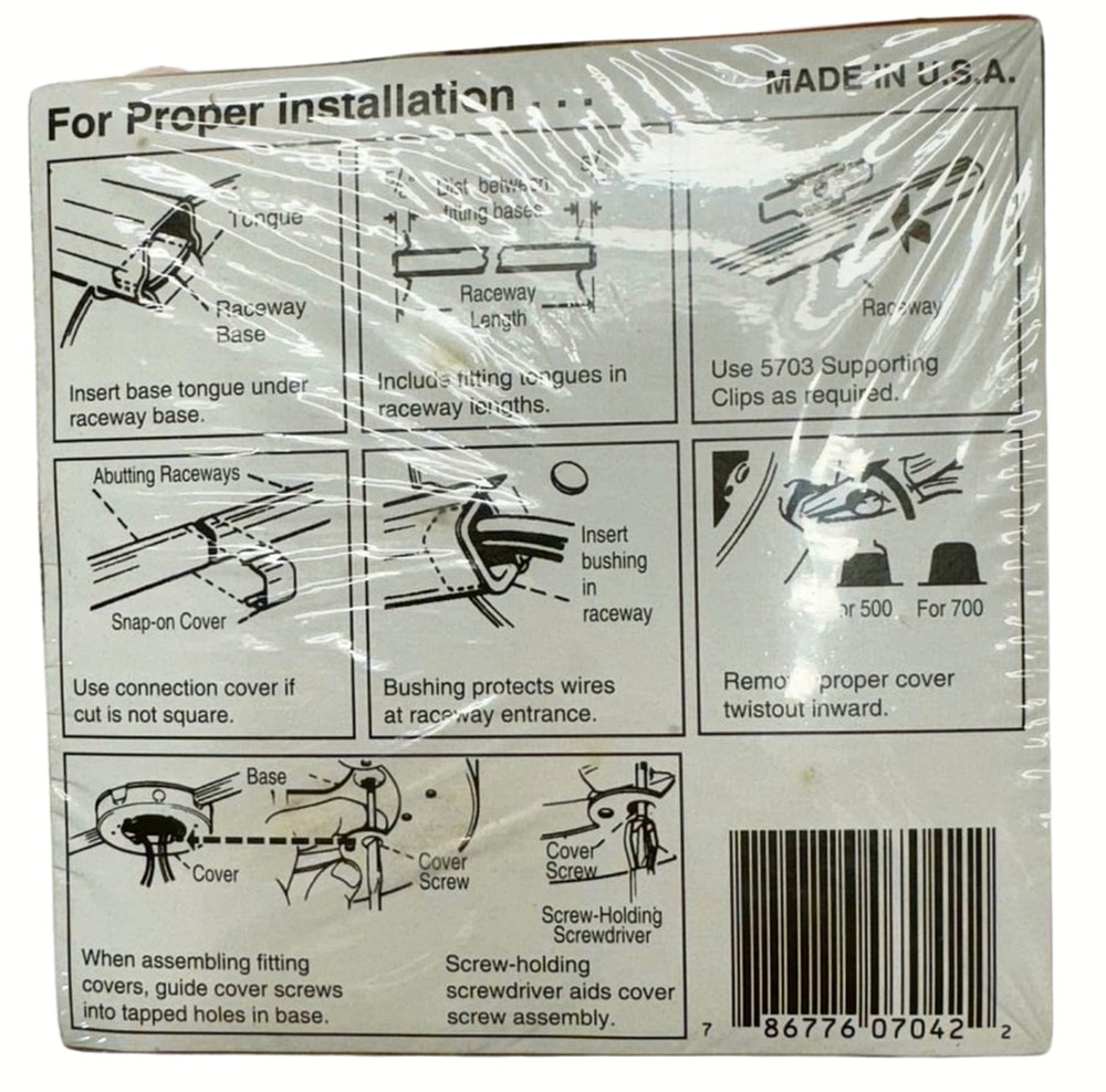Wiremold V5738 Ivory Fixture Box, Solid Base, 4-3/4" (121mm) Diameter