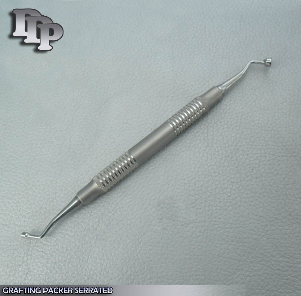 GRAFTING PACKER 3X4 mm SERRATED TIPS DENTAL INSTRUMENTS