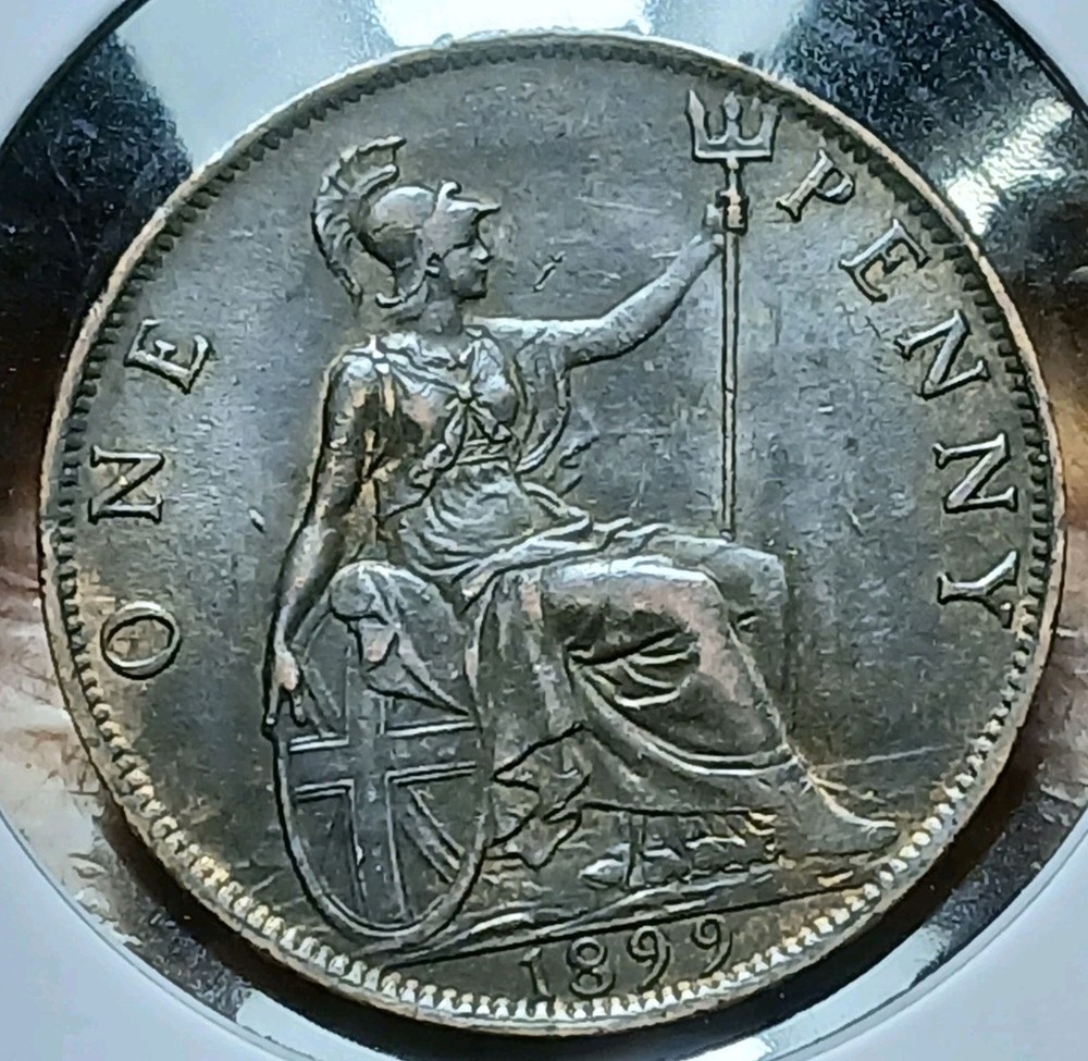 1899 Great Britain Large Penny AU