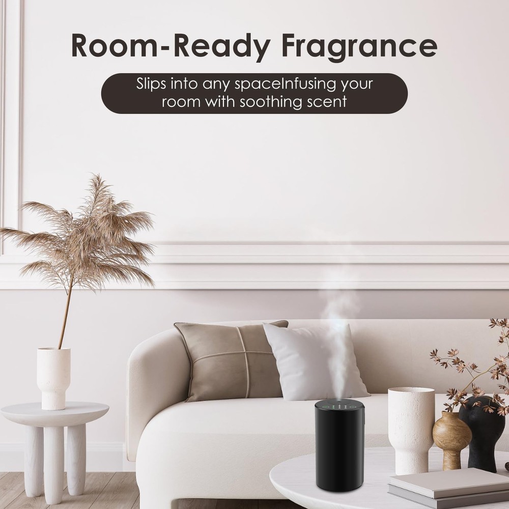 Waterless Essential Oil Diffuser, Battery Powered Mini Scent Air Machine, Aro...