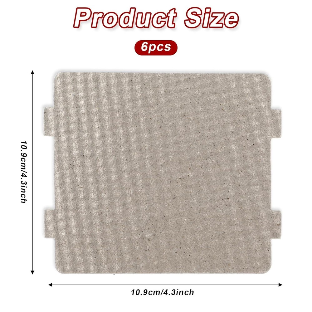 Universal Microwave Waveguide Covers - 6 Mica Sheets for Better Efficiency