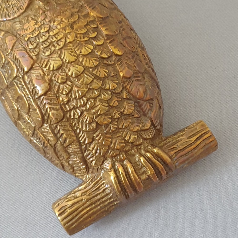Aged Brass Owl Door Knocker