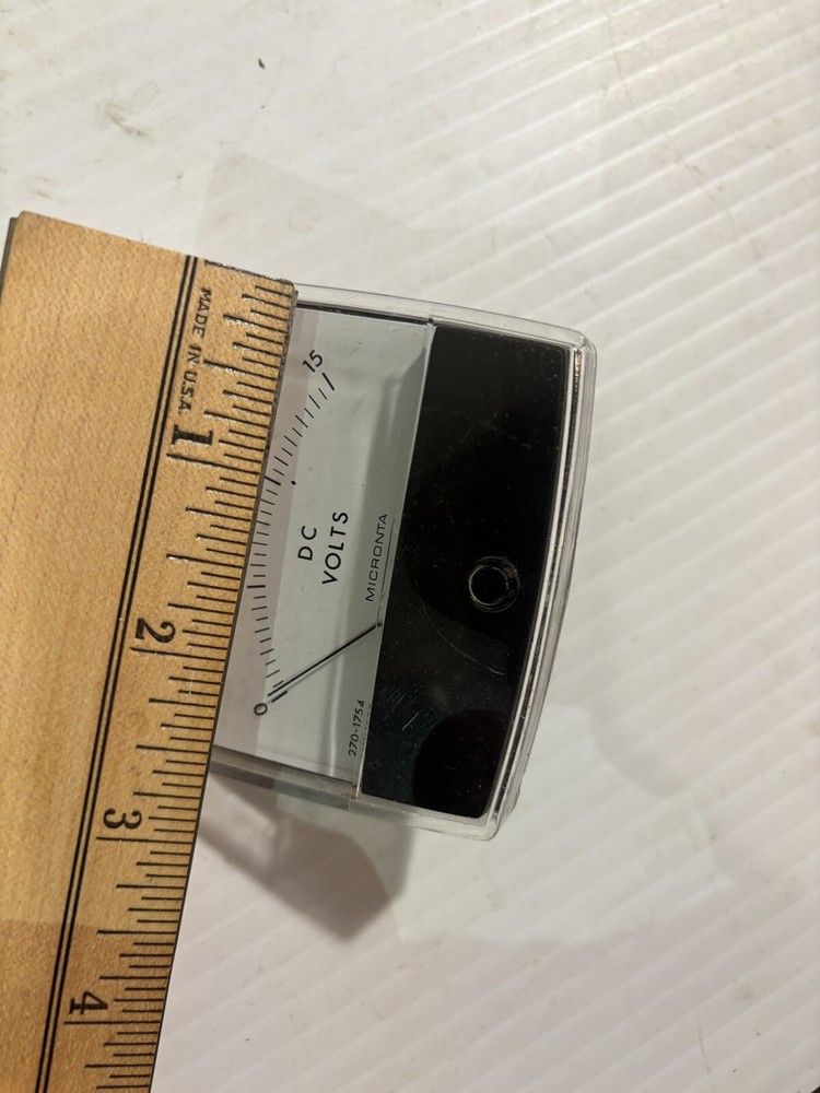 MICRONTA 15V PANEL METER MODEL 270-1754 - TESTED WORKS