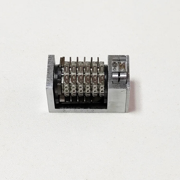 Mini 6 Digits Roman Backward Printing Machine 4X8 Printer Numbering Machine