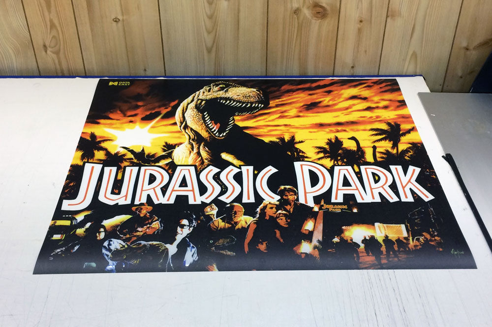 DATA EAST JURASSIC PARK Pinball Machine Translite
