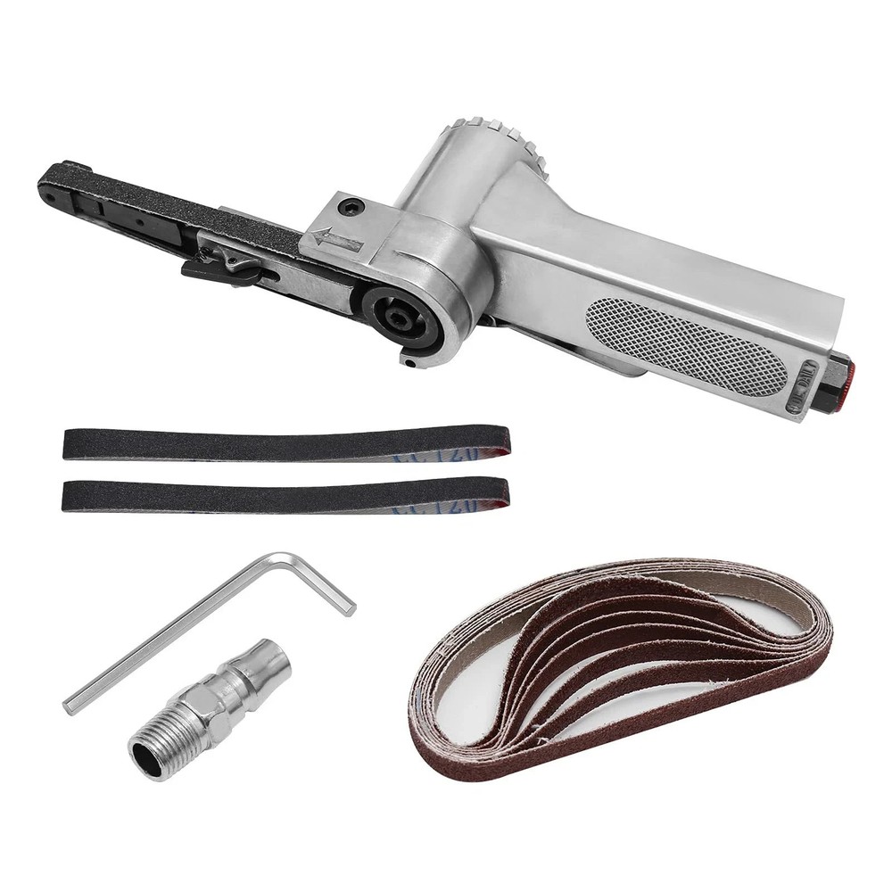 Mini Handheld Angle Grinder Industrial Pneumatic Tool Mini Air Belt Sander su...