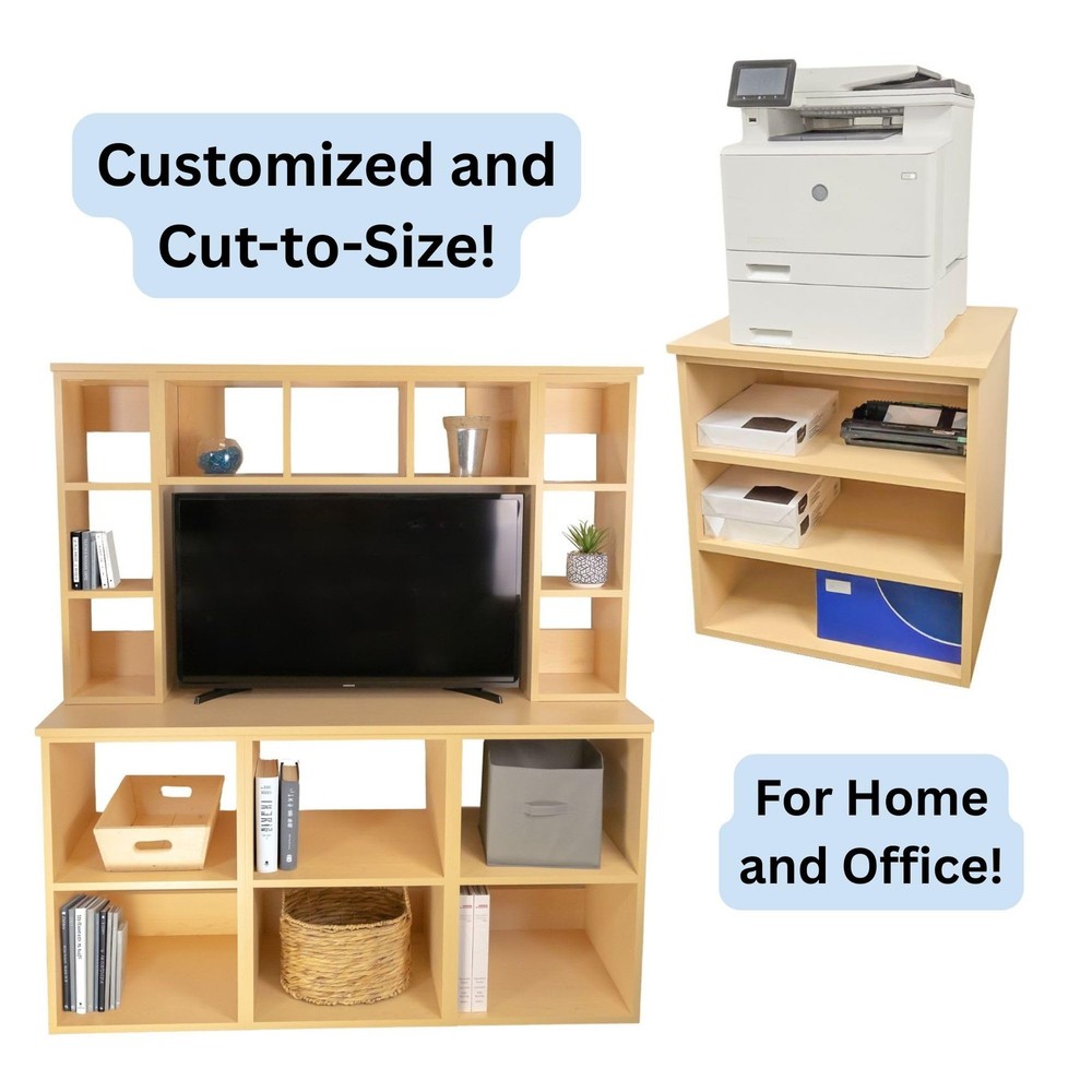 Custom Sized 3-Cube Cubby; Choose color, width, depth, and height. Units are ...