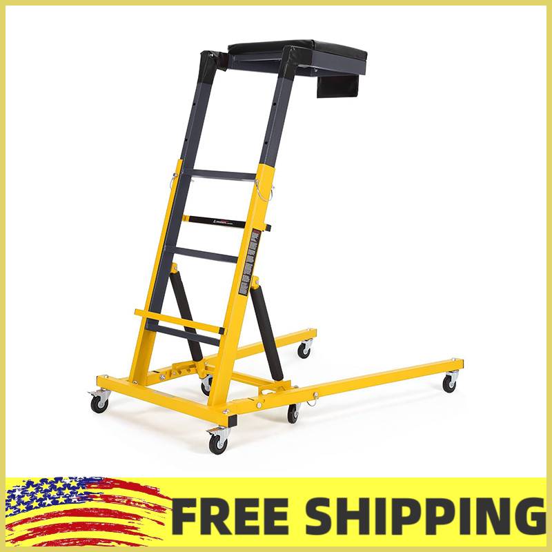 400LBS Automotive Topside Creeper Adjustable 49"-69" Foldable Engine Creeper