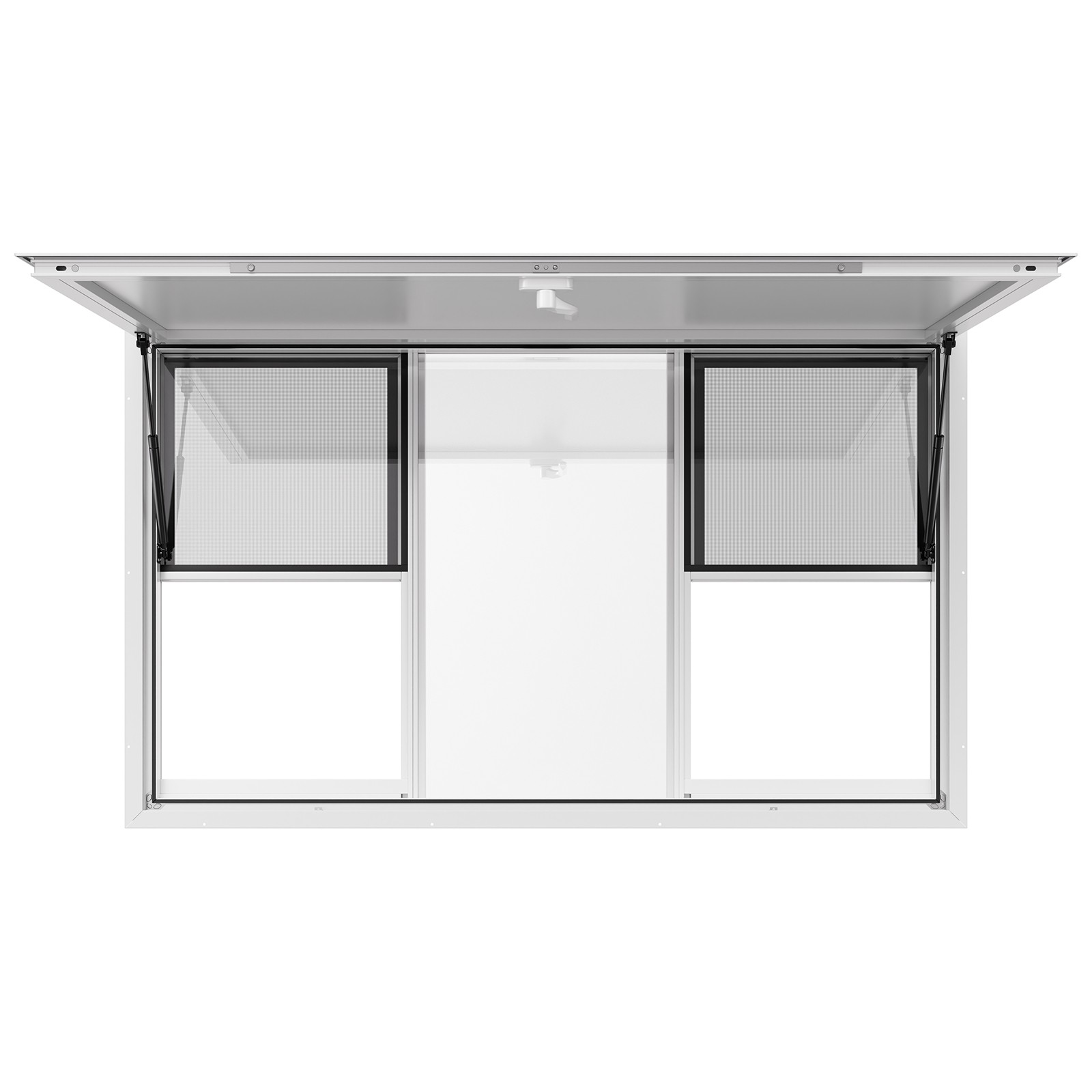 VEVOR 60x36in Concession Stand Serving Window Food Truck Service Awning Aluminum