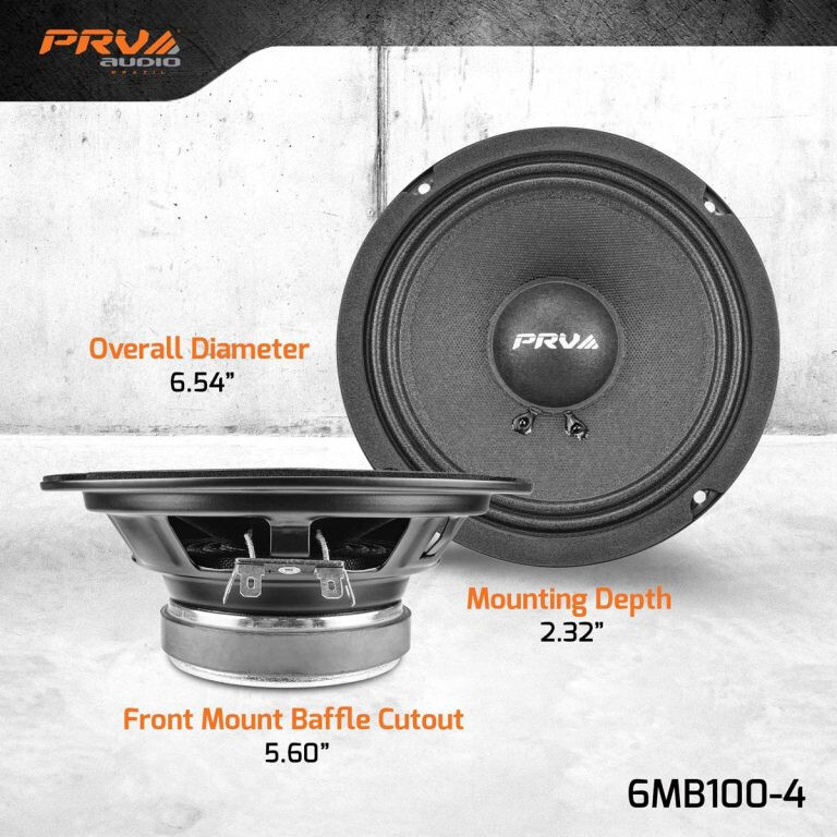 2x PRV Car Audio 6.5" Speakers 200 Watts 4 Ohm 6MB100-4 Factory Replacement