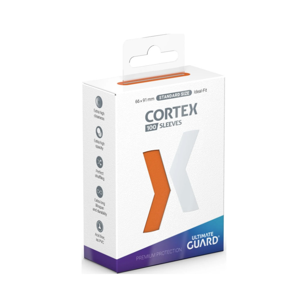 Ultimate Guard Cortex Glossy Sleeves - Standard Size - 100ct - Orange