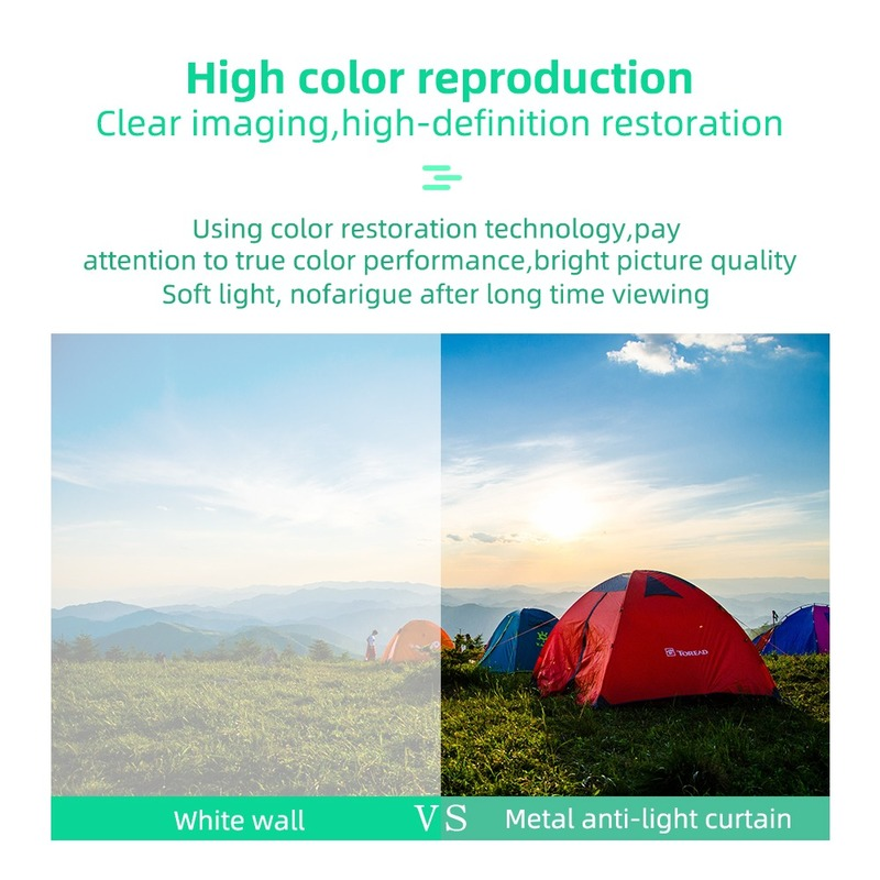 3D High Brightness Projector Screen Anti Light Metal Screen with Hooks Quality