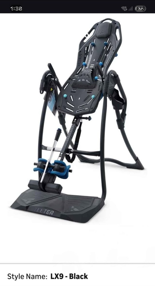 Teeter LX9 FitSpine Inversion Table with Back Pain Relief kit