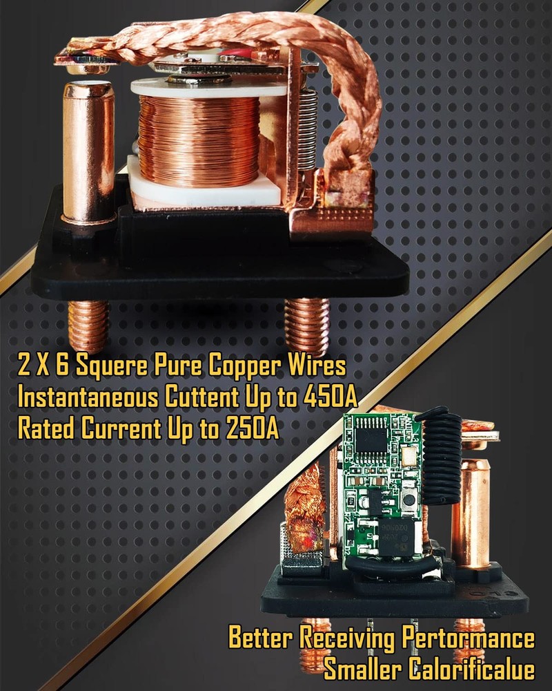 Remote Battery Disconnect Switch 12v, 250A, Upgrade Prevent 250A Standard