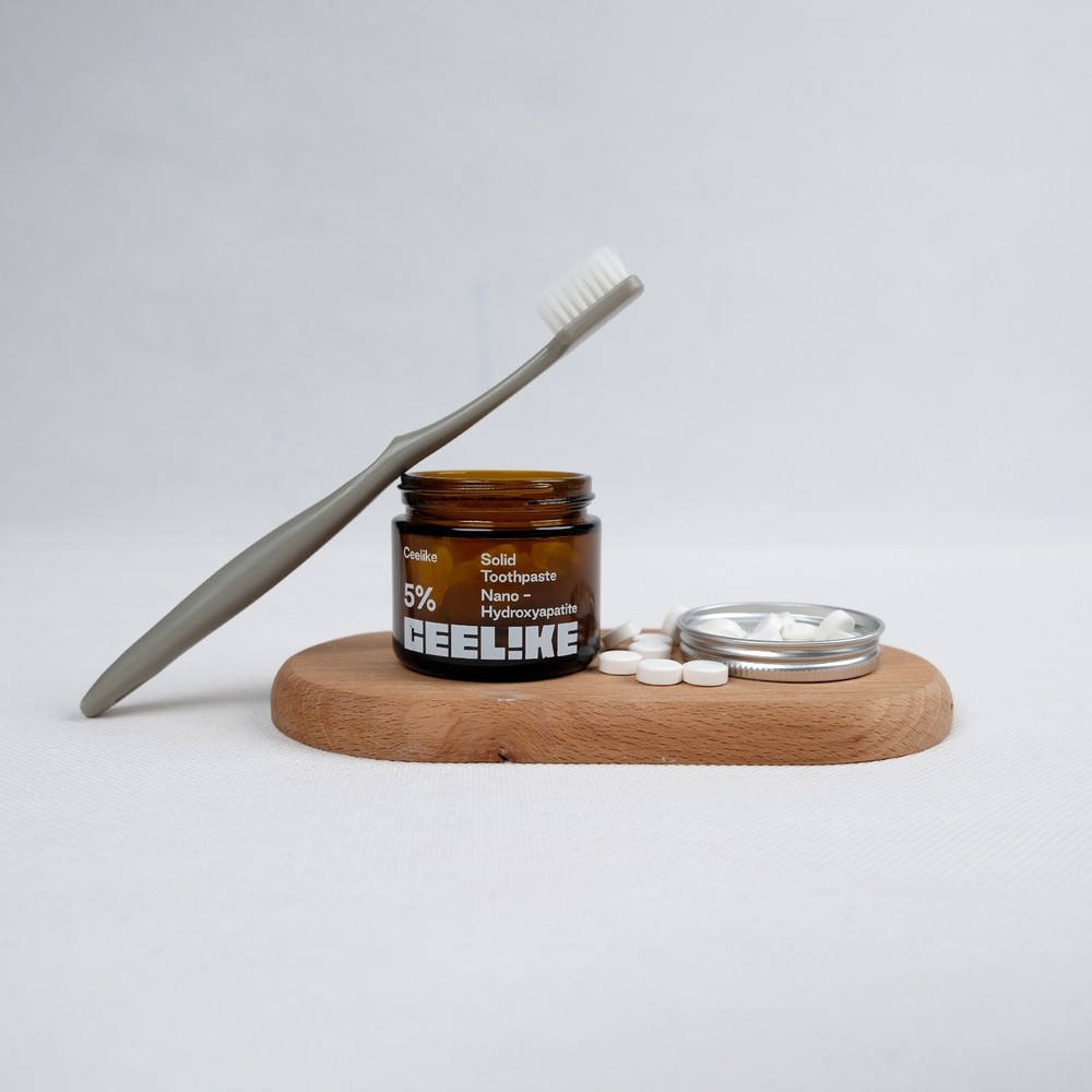 CEELIKE 7.5% nHAP Toothpaste & 5% nHAP Solid Toothpaste - 4.23 oz + 62 Tablets