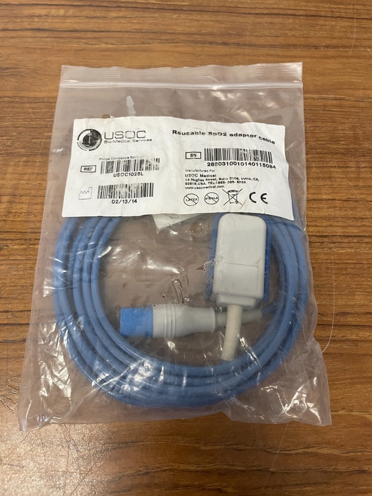 USOC Reusable SpO2 Adaptor Cable USOC1025L *