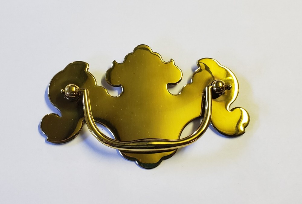 Solid Brass Drawer Pull - 3 1/2" w/screws to mount