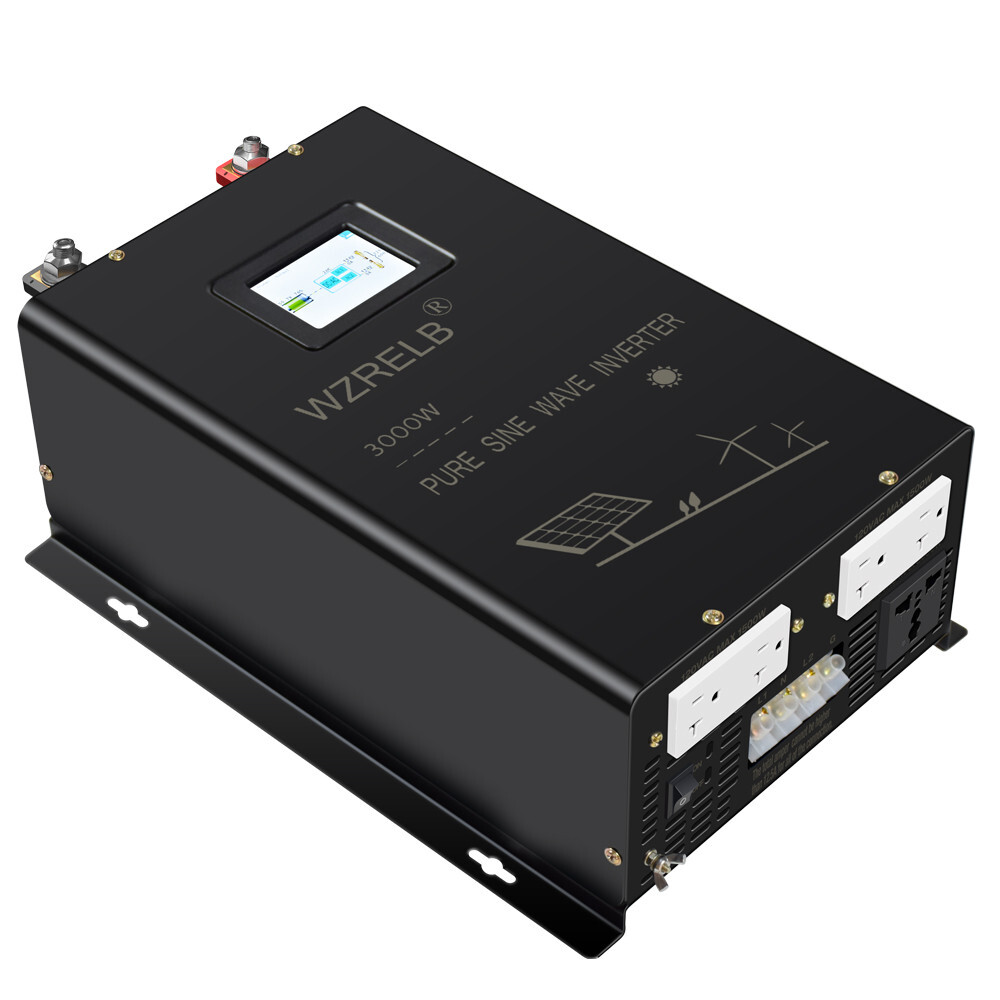 48V DC Pure Sine Wave Split Phase Inverter 3000W 120V 240V AC Solar System Home