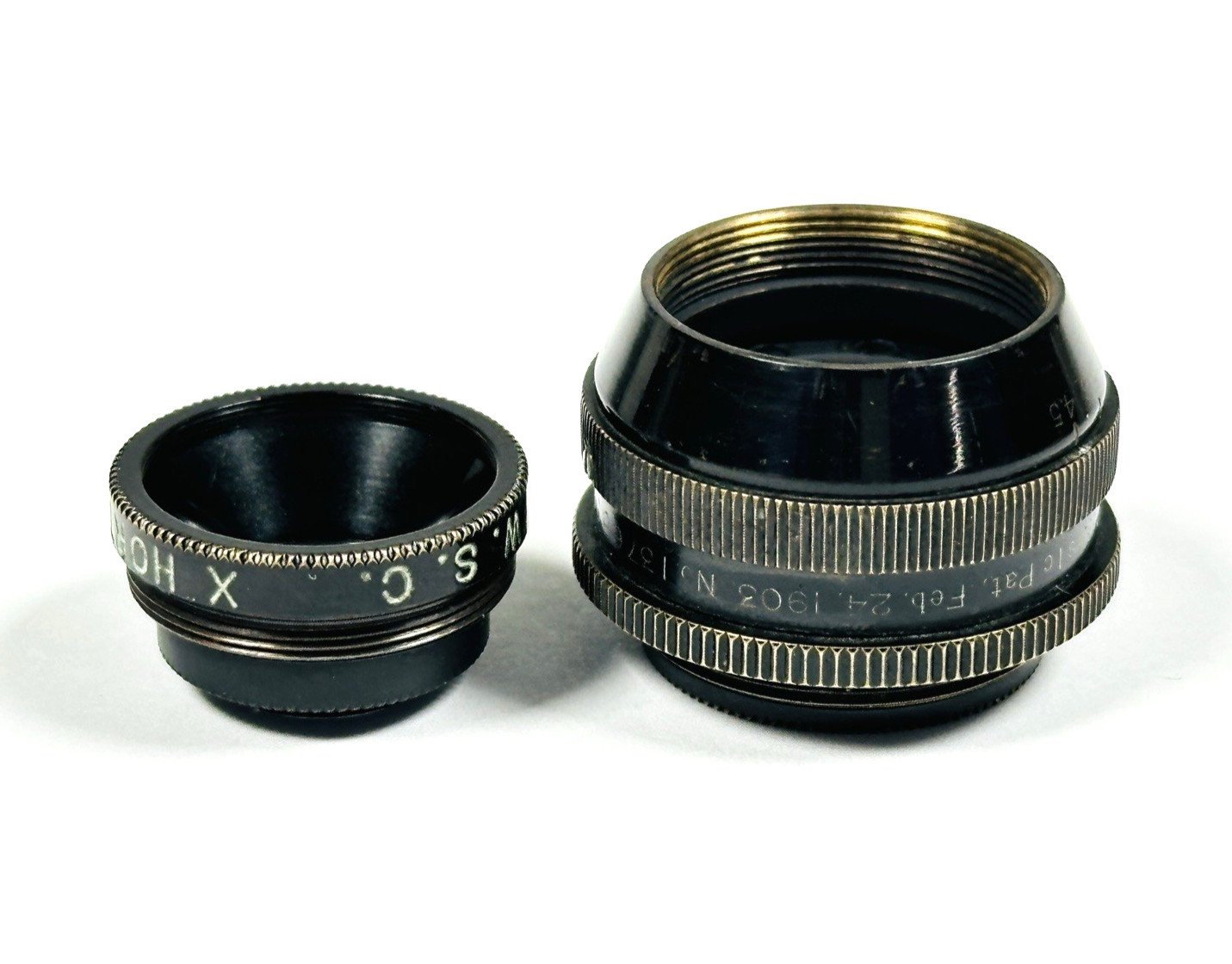 Antique Bausch & Lomb Zeiss 48mm Micro-Tessar Objective RMS Iris Diaphragm