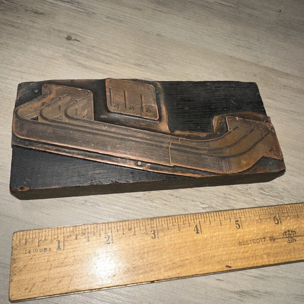 Printing Block “ Industrial Handrail? “ Copper Face￼