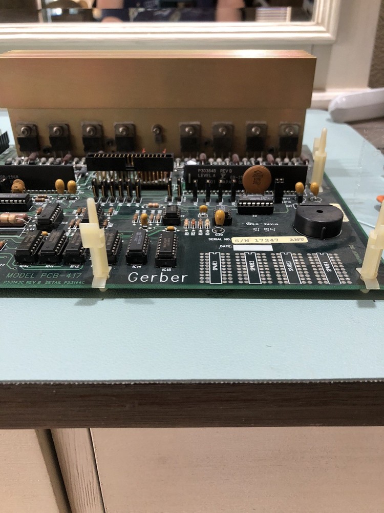 GERBER HS15 Plotter - Main Circuit Board PCB-417 Mainboard CPU P53145C