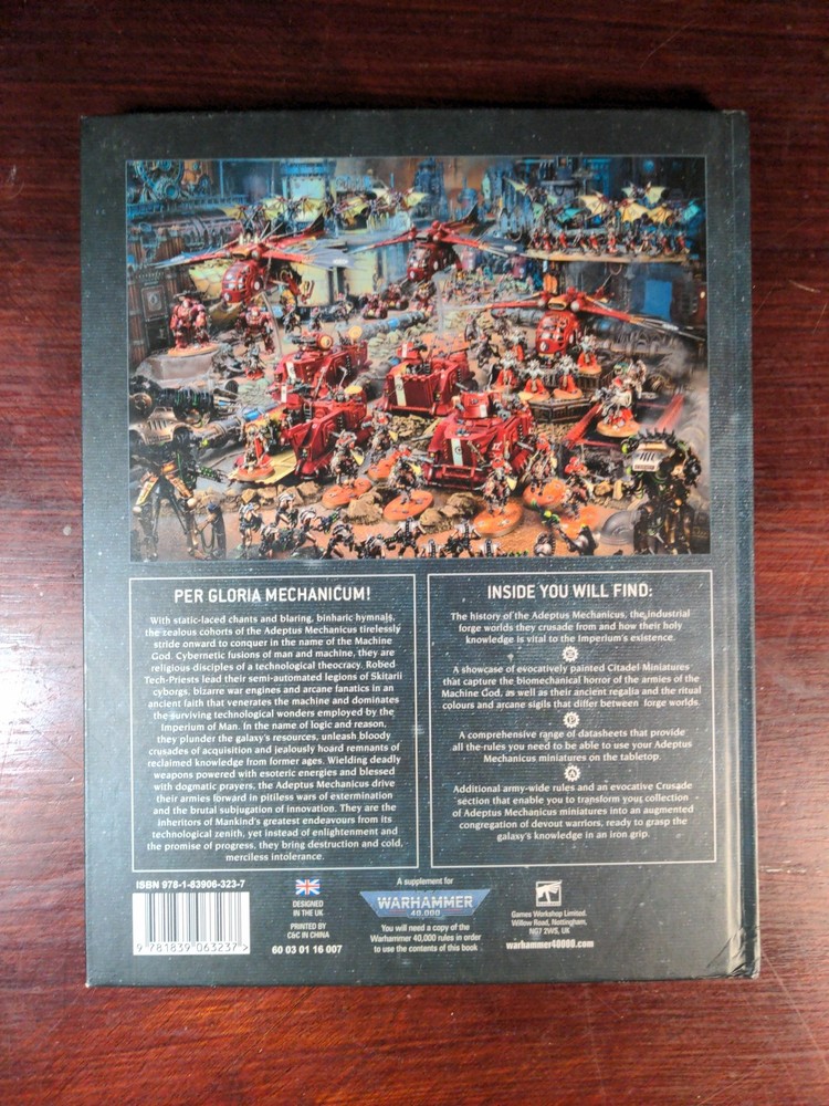 OLD Adeptus Mechanicus 9th Edition Codex Scratched Cover (No Code)