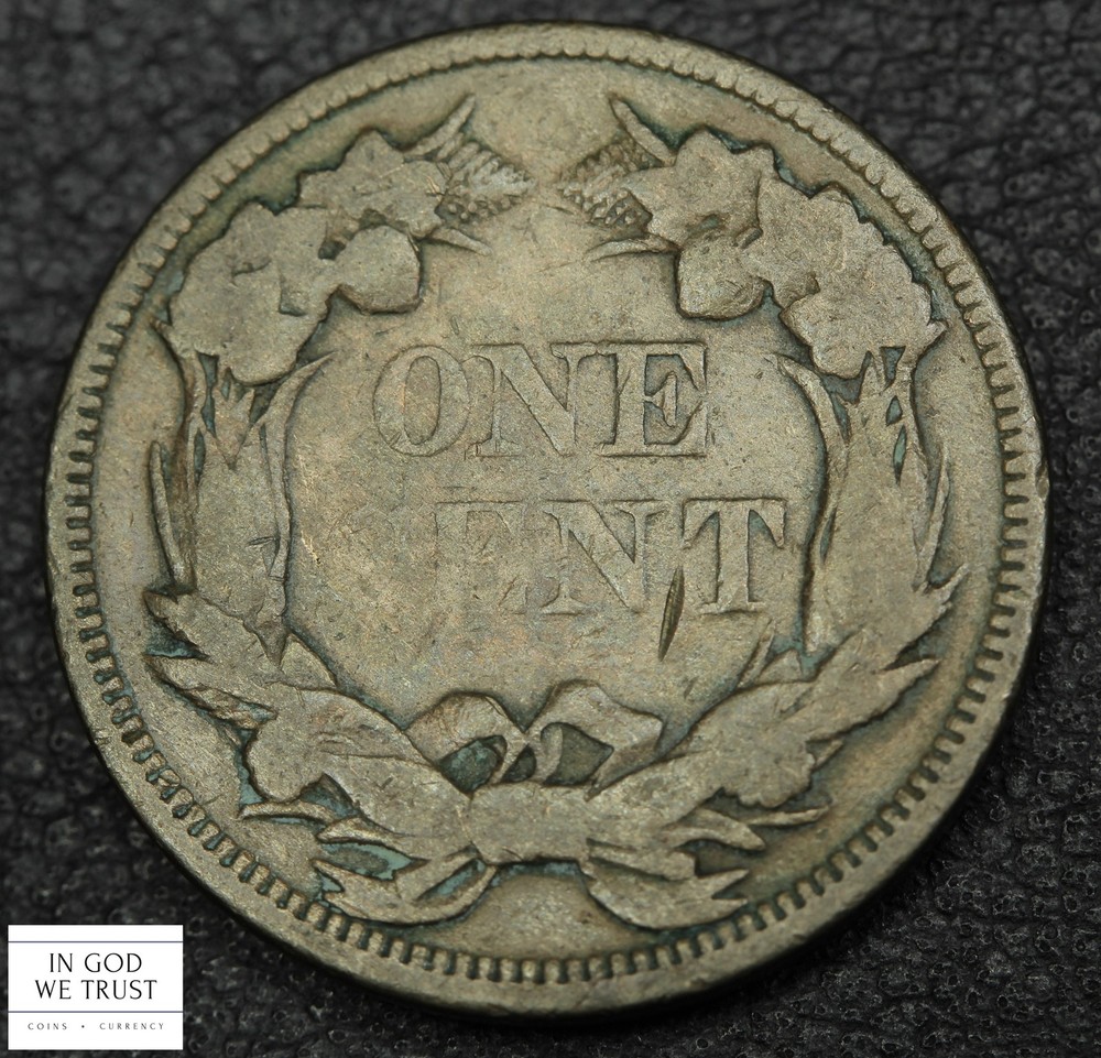1858 Large Letters Flying Eagle Cent 1C