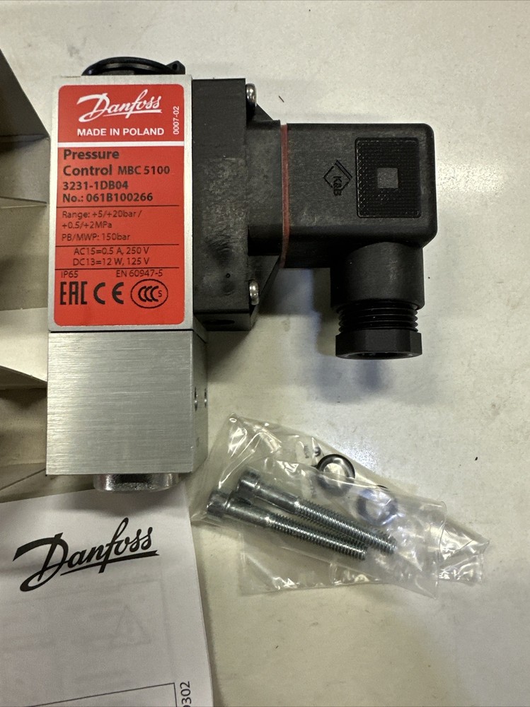 Danfoss 061B100266, 3231-1DB04 Pressure Switch (New)