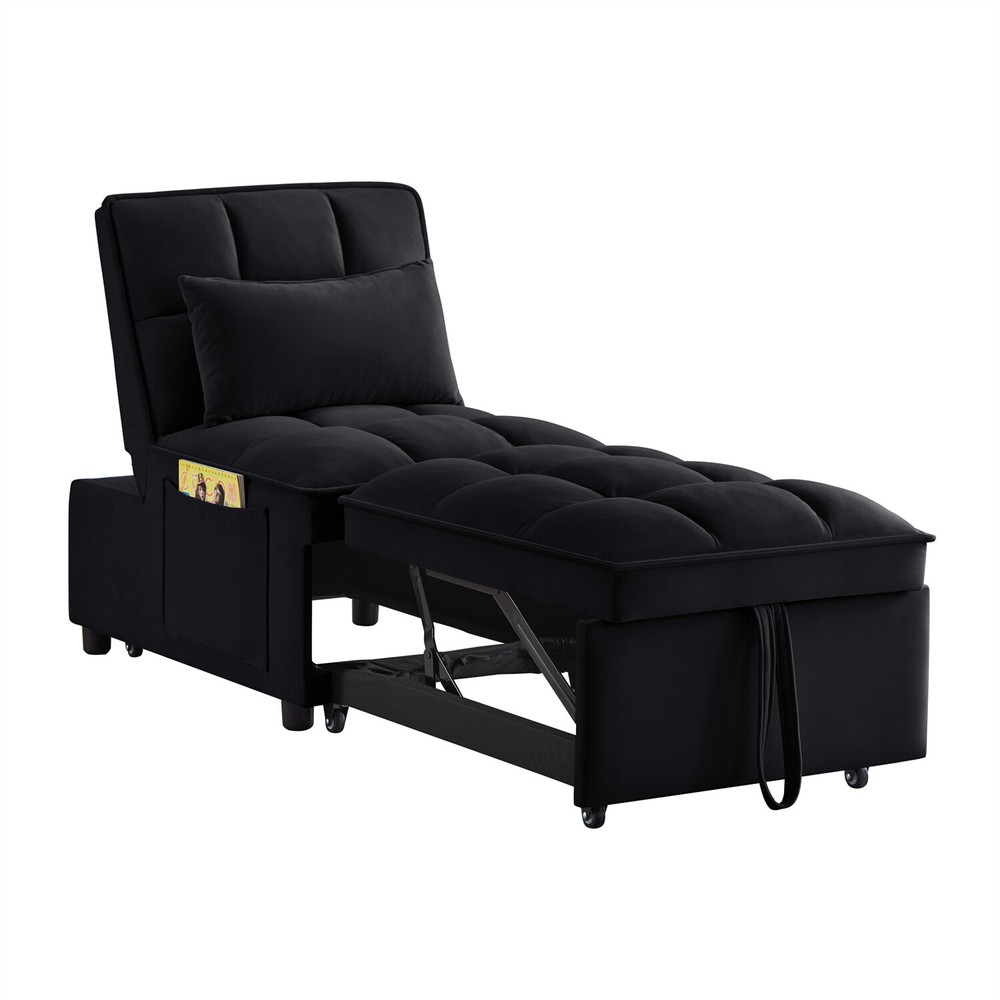 Convertible Sofa Bed 4in1 Multi-Functional Folding Recliner Sleeper Sofa Chairs