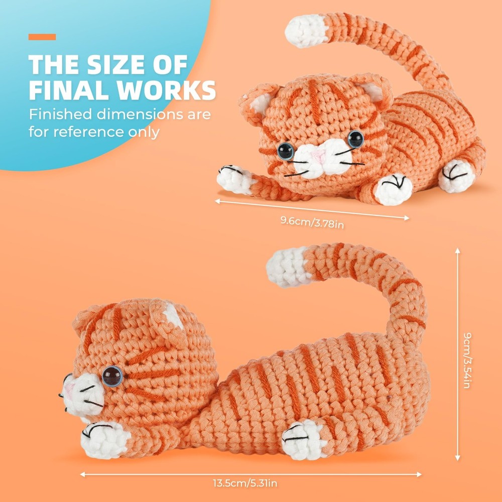 Crochet kit for Beginners Adults, Learn to Crochet, Include Easy Knitting Sof...