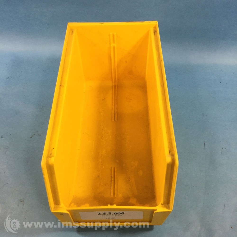 Integrated Plastics 30230 Plastic Stacking Hanging Bin, Yellow USIP