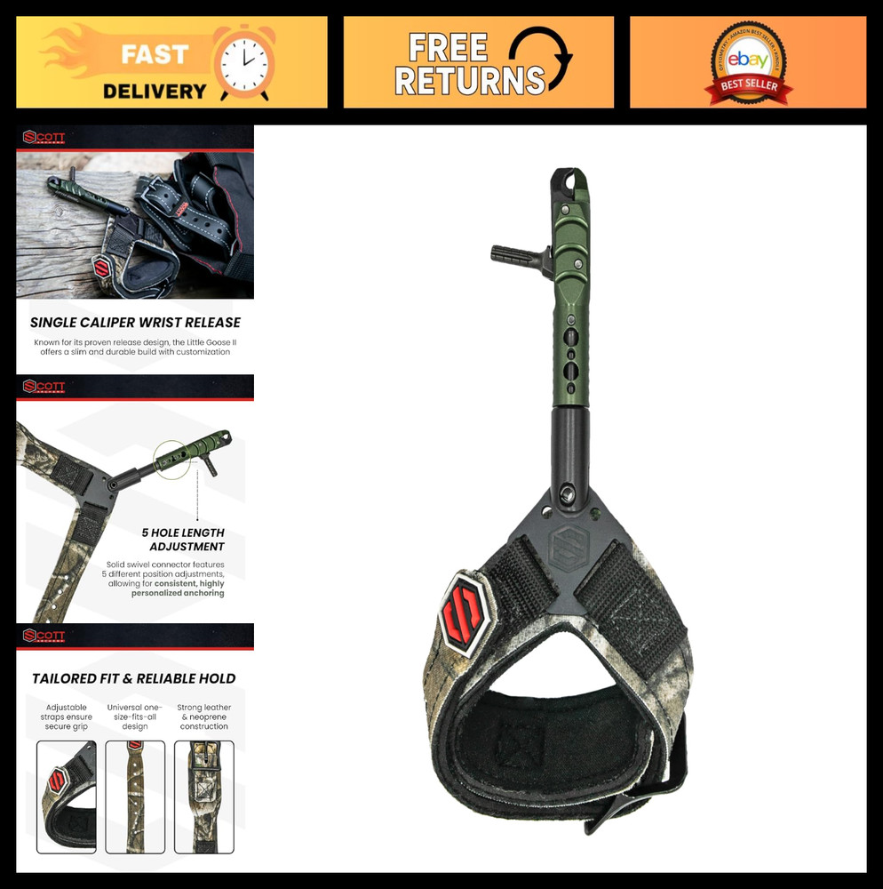 Little Goose II Archery Release Aid - Adjustable, Lightweight, Precision Trigger