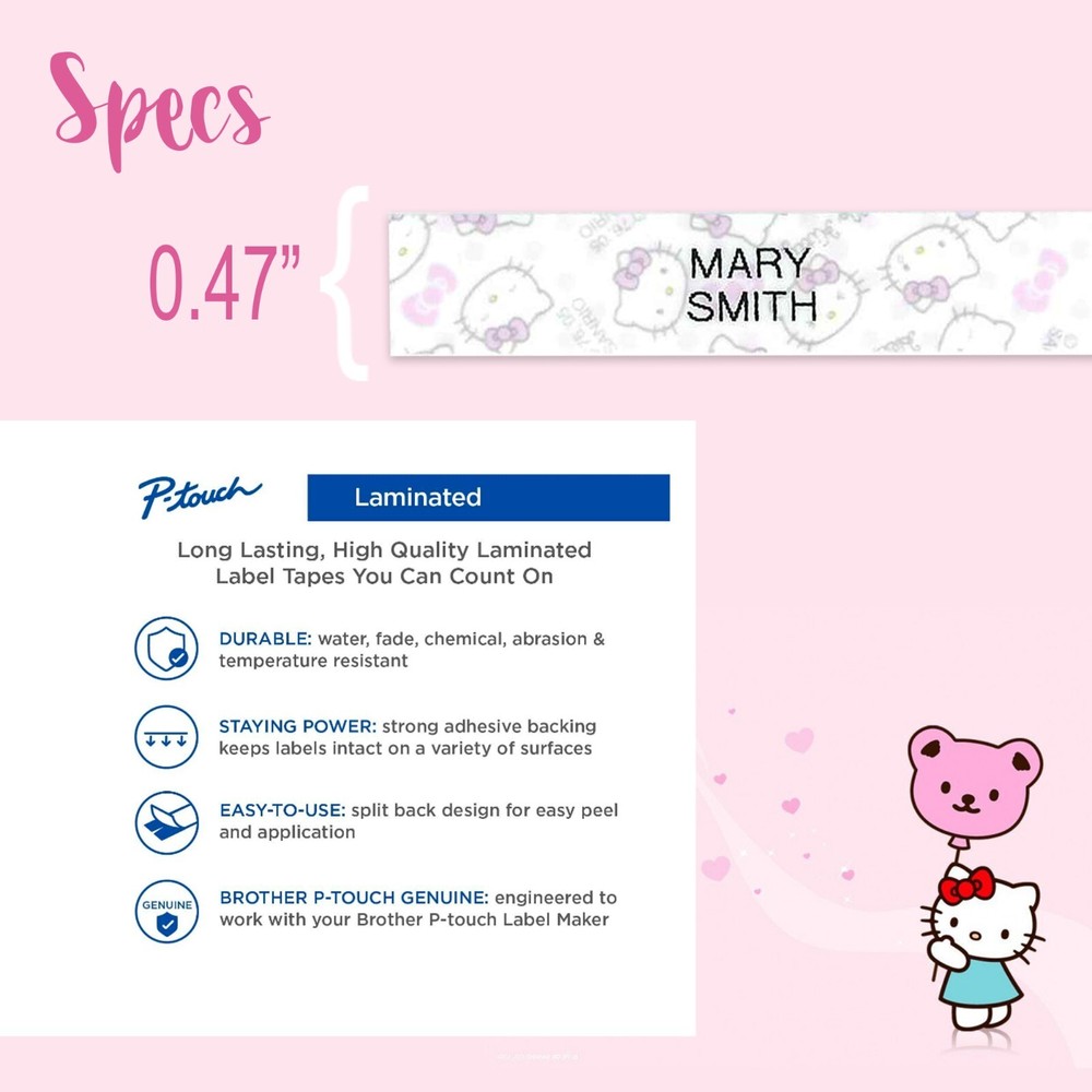 10 Hello Kitty Personalized Labels in KT label