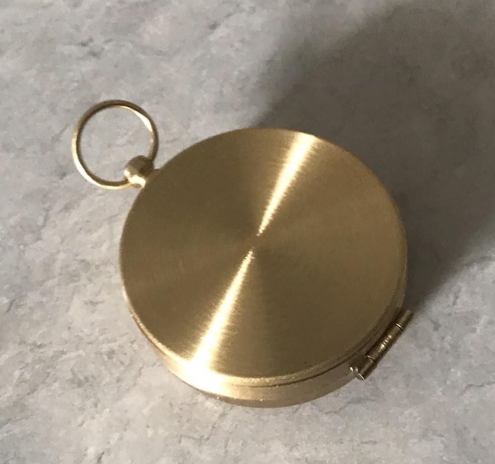 Antique Solid Brass Compass