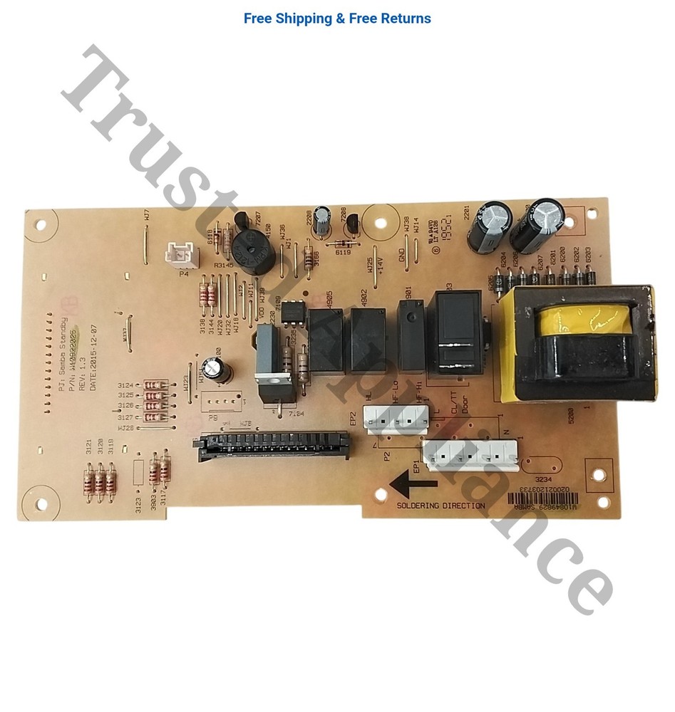 Whirlpool Microwave Main Control Board Electronic Controller PCB W10822025