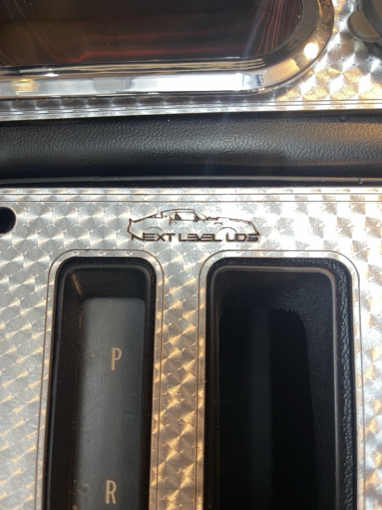 1971-81 Firebird / TransAm Automatic Console Acrylic Shift Plate Turned Silver